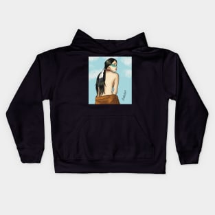 Native American Solitude Kids Hoodie